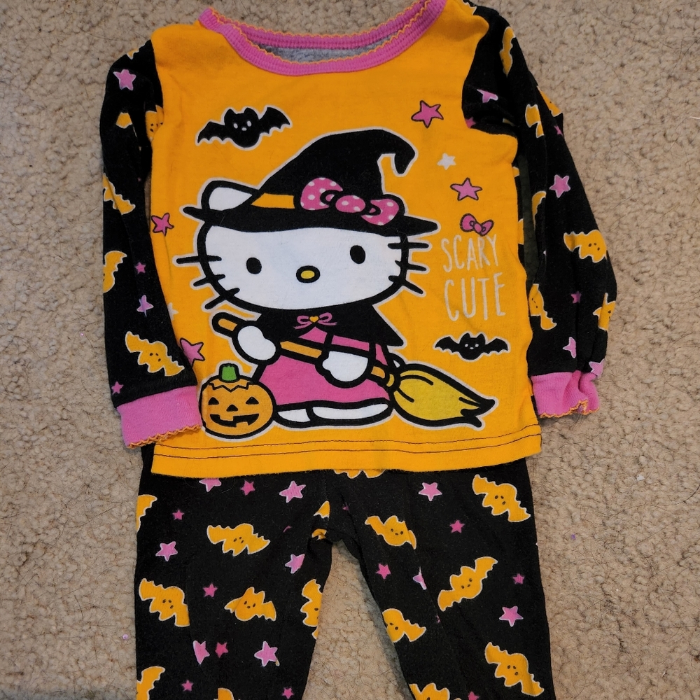 Hello Kitty toddler Halloween pajamas